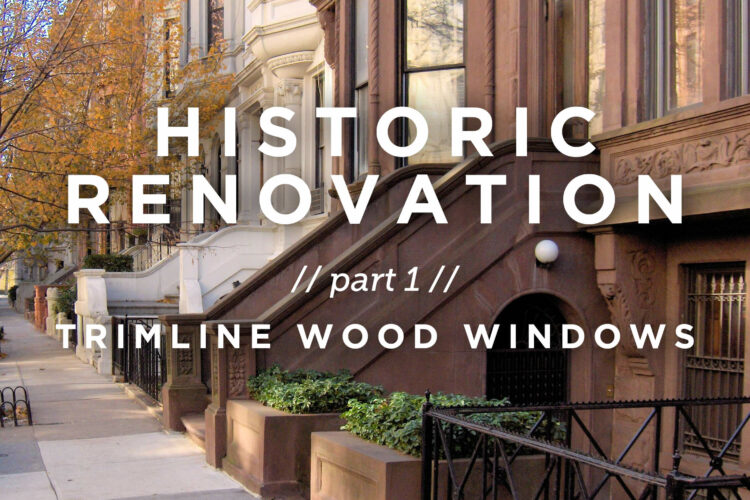 Historic Renovation // Part 1: Trimline Wood Windows